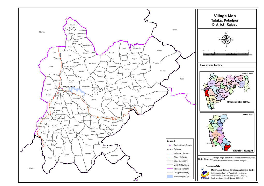 Village Map Taluka: Poladpur Matwan District: Raigad