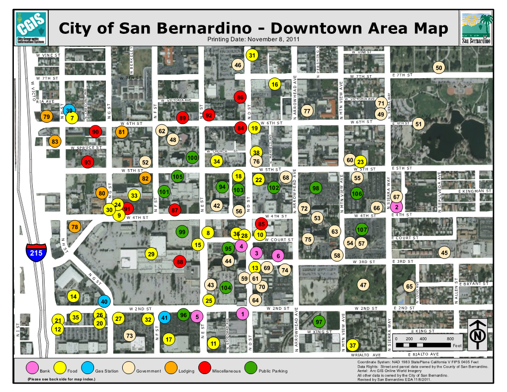 Downtown Area Map V
