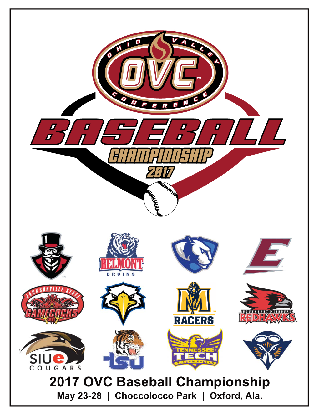 2017 OVC Baseball Program.Indd