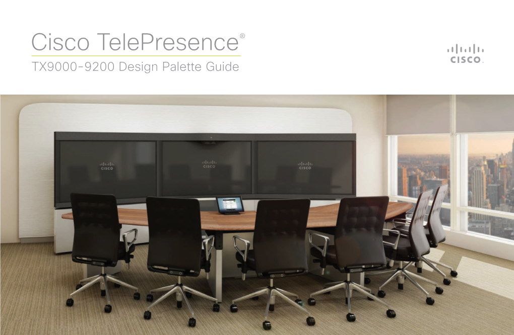 Cisco Telepresence Room Design Palettes Quick Reference Guide