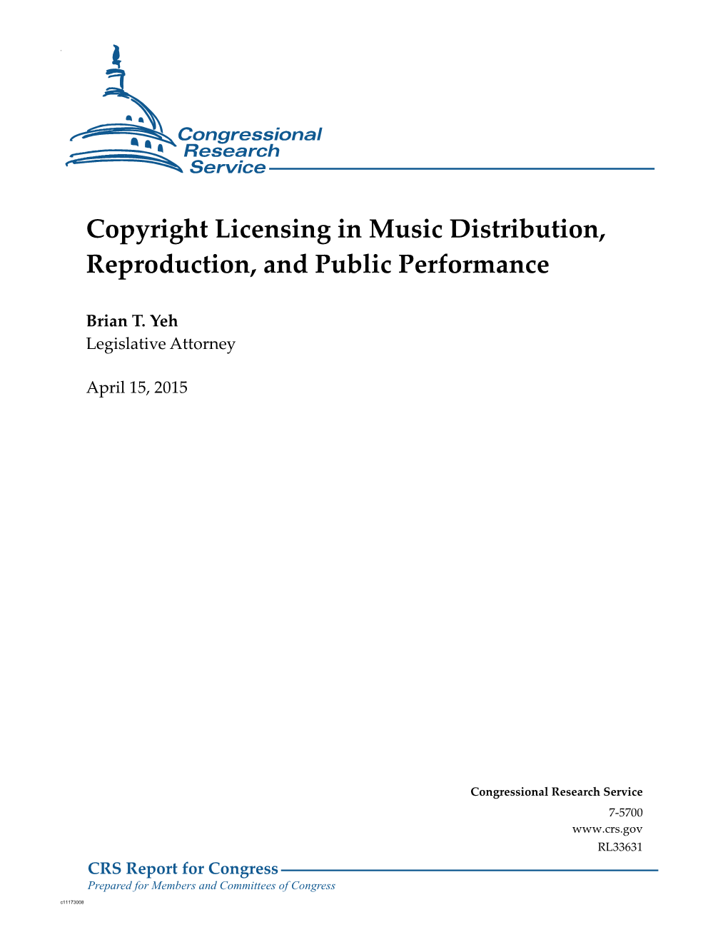 Copyright Licensing in Music Distribution, Reproduction, and Public Performance