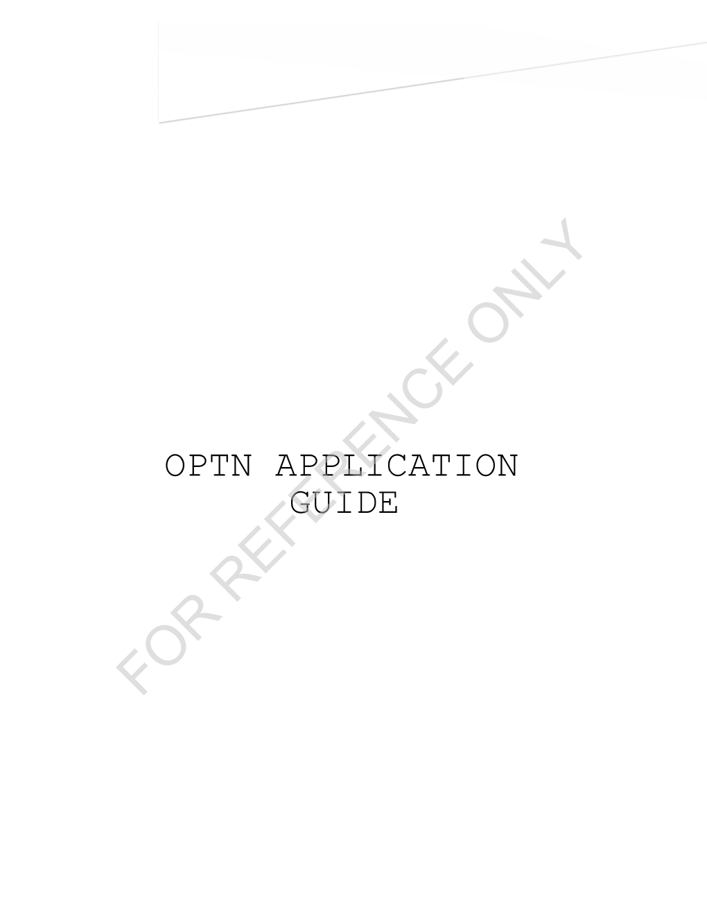 Optn Application Guide