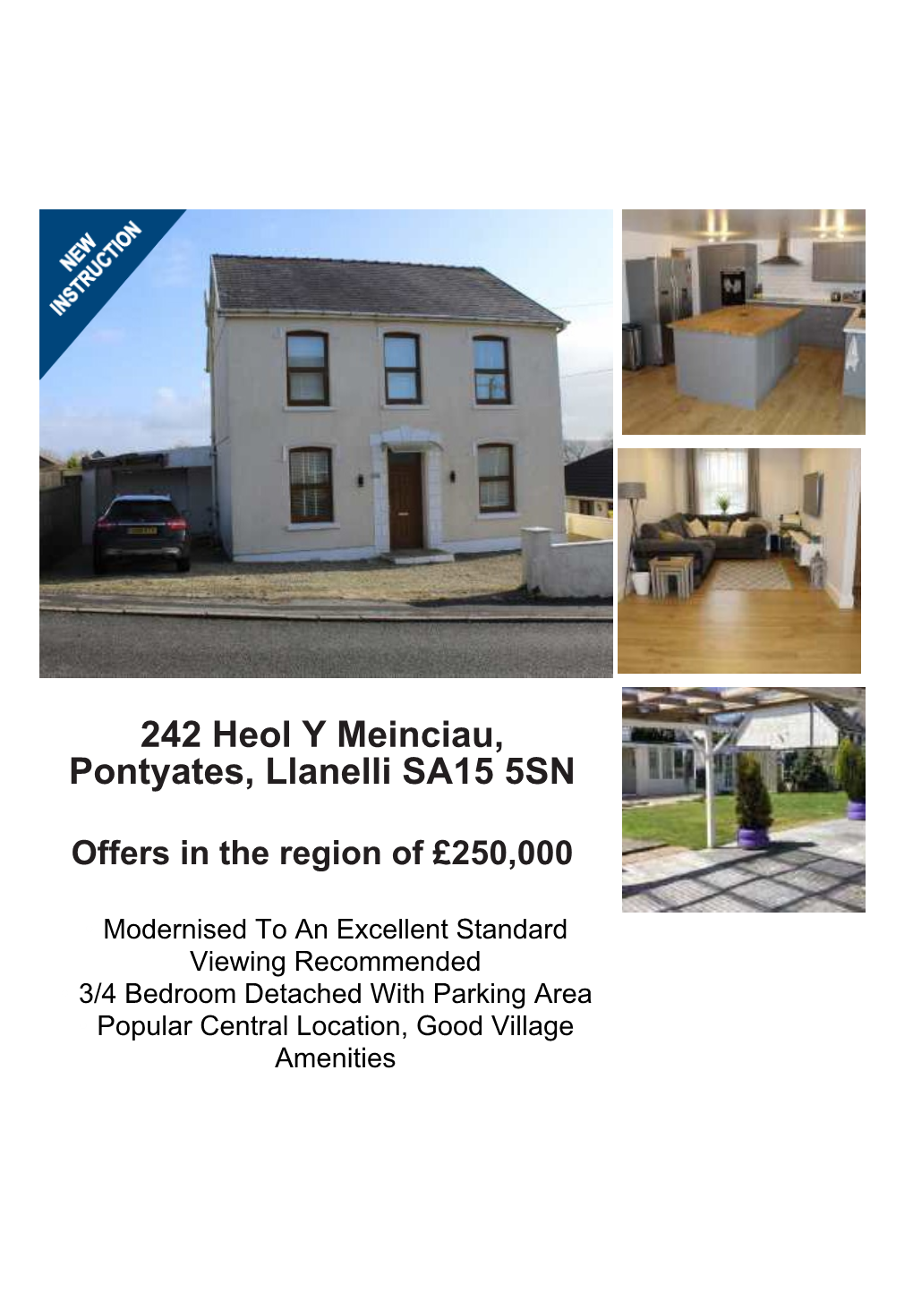 242 Heol Y Meinciau, Pontyates, Llanelli SA15 5SN