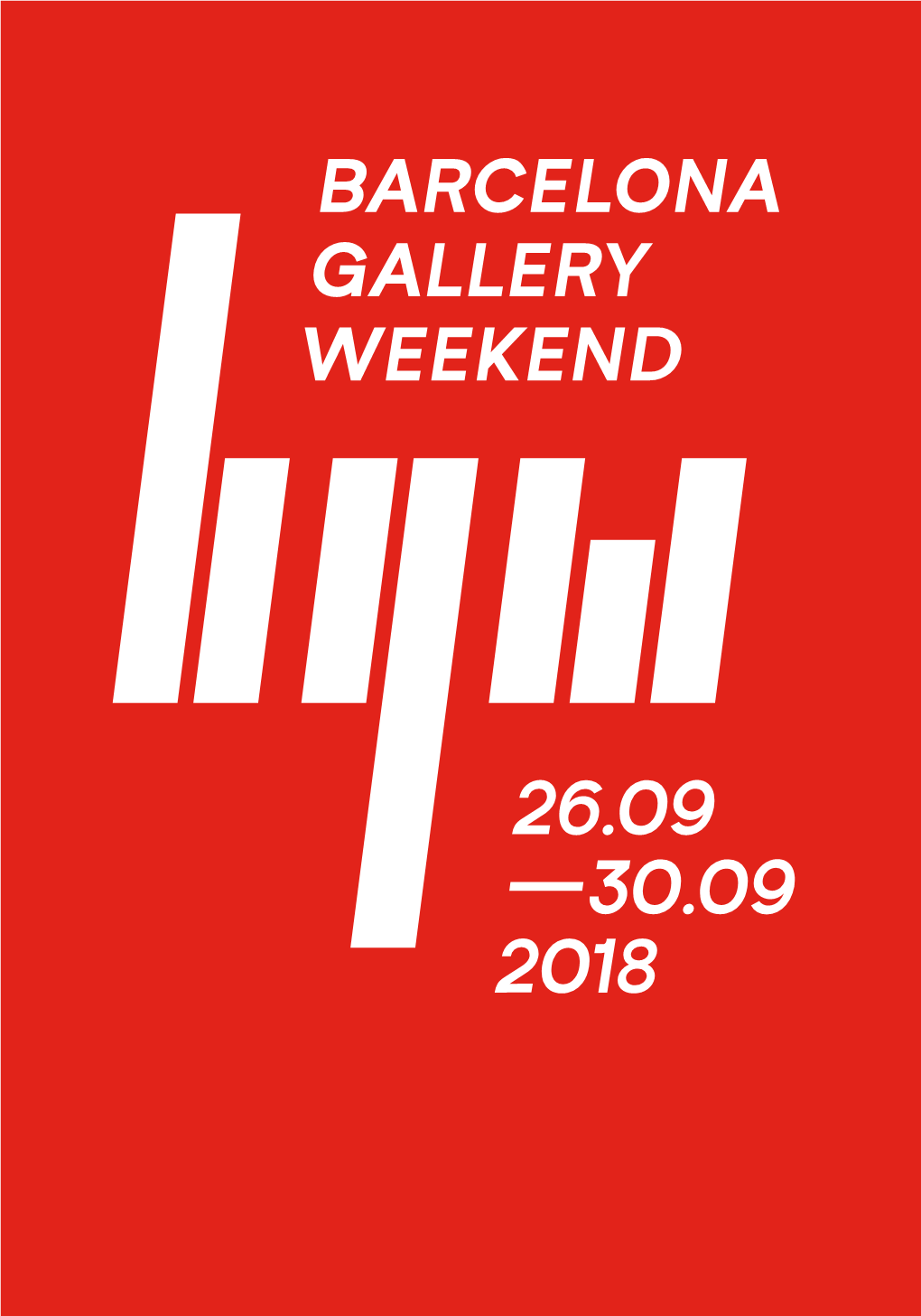 26.09 —30.09 2018 Barcelona Gallery Weekend