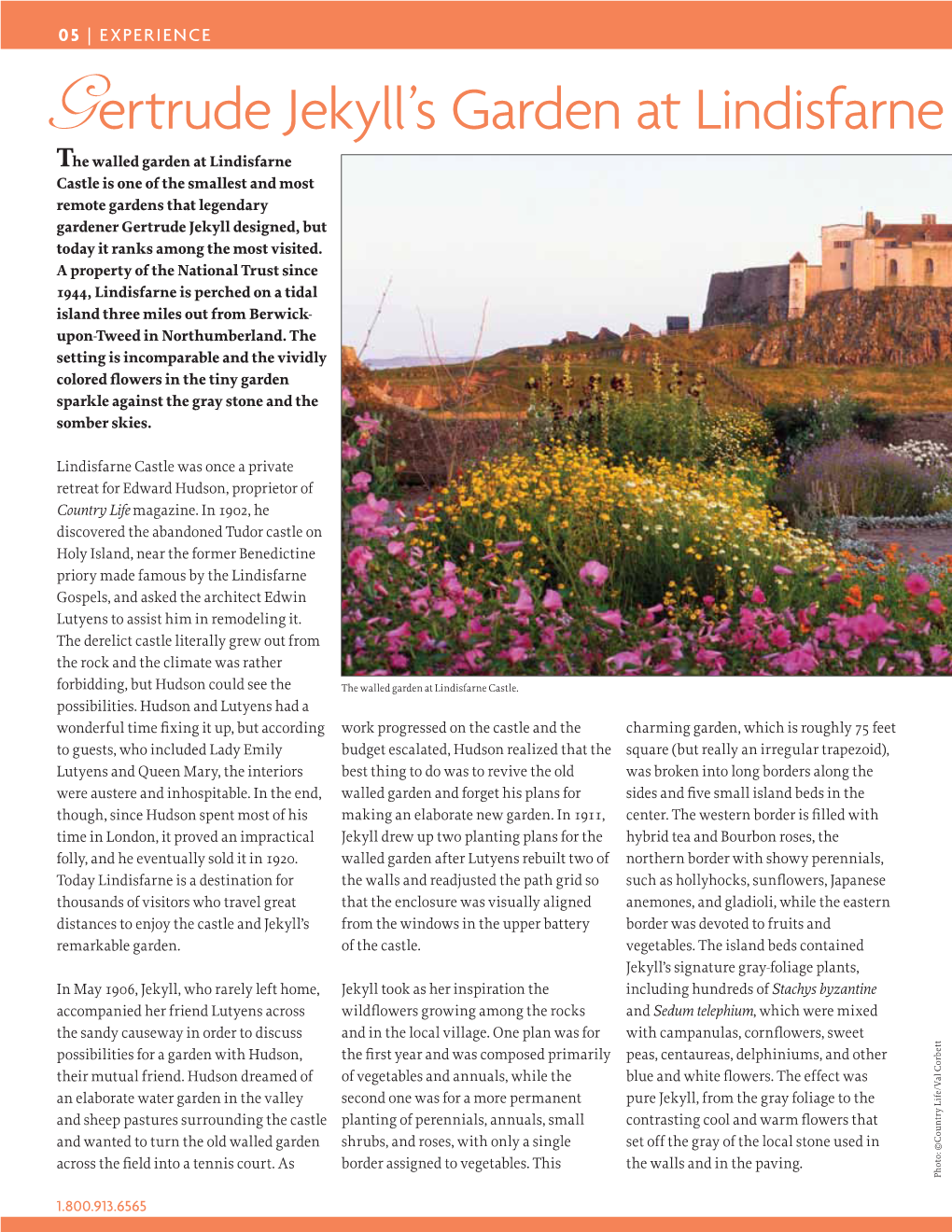 Gertrude Jekyll's Garden at Lindisfarne Castle