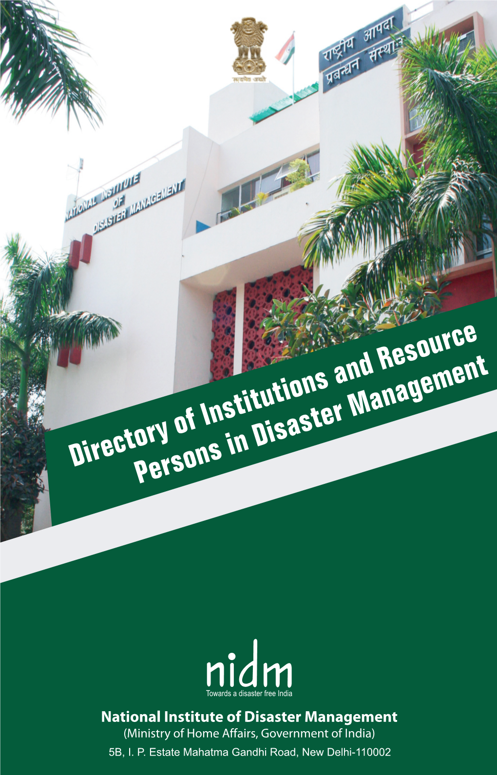 Directory of Institutions and Resource Persons in Disaster Management
