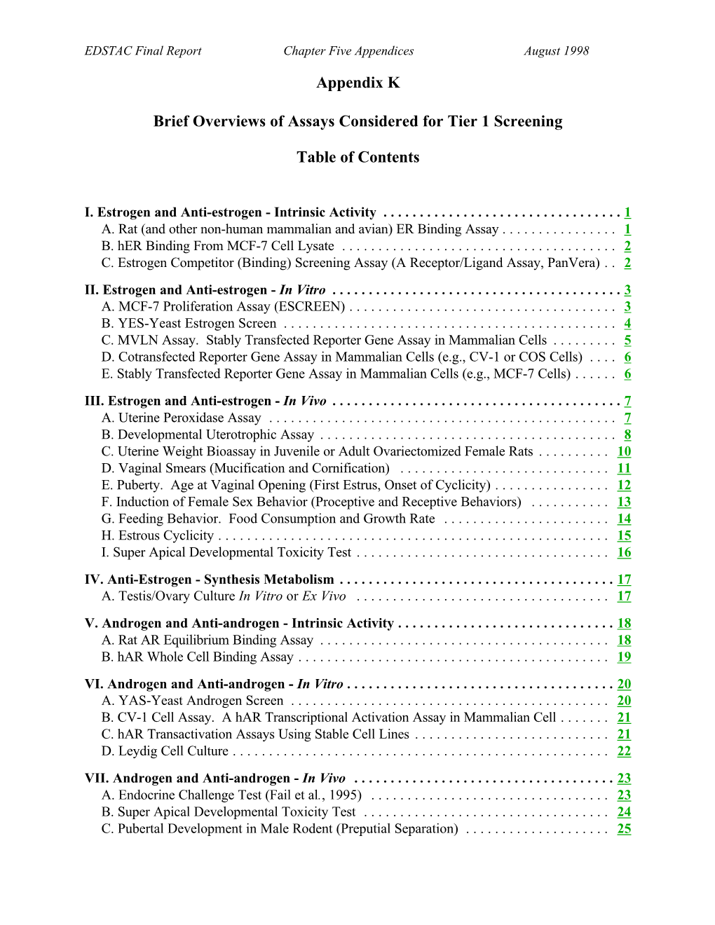 Endocrine Disruptor Screening and Testing Advisory Committee Final