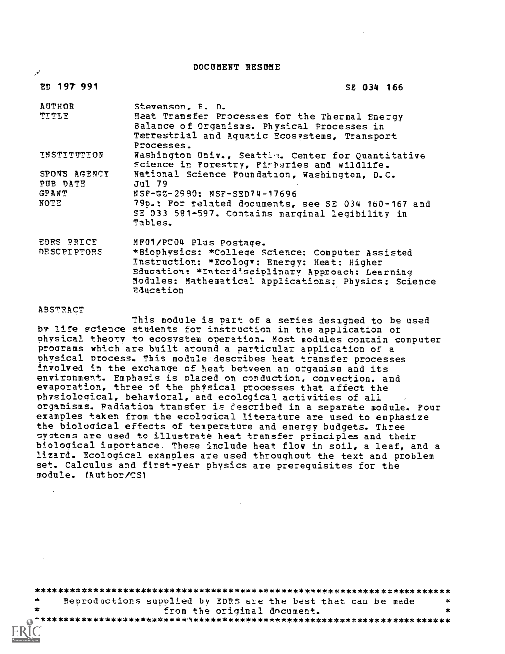 Heat Transfer Processes for the Thermal Energy Balance Of