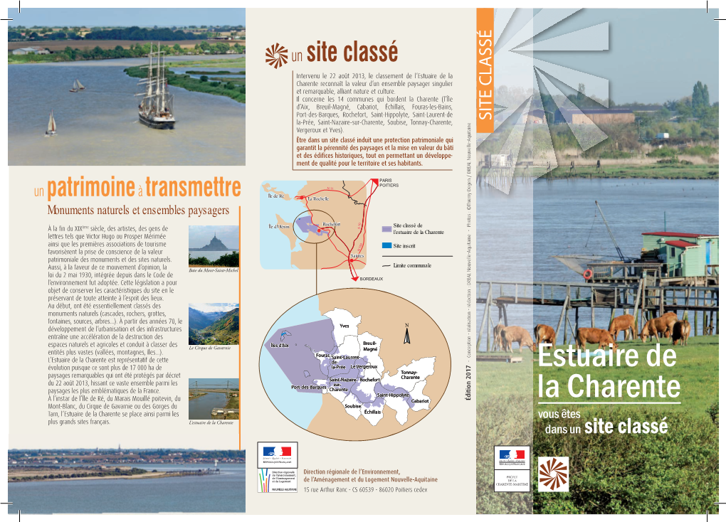 Estuaire De La Charente Estreprésentatif Decette Entités Plusvastes (Vallées, Montagnes, Îles…)