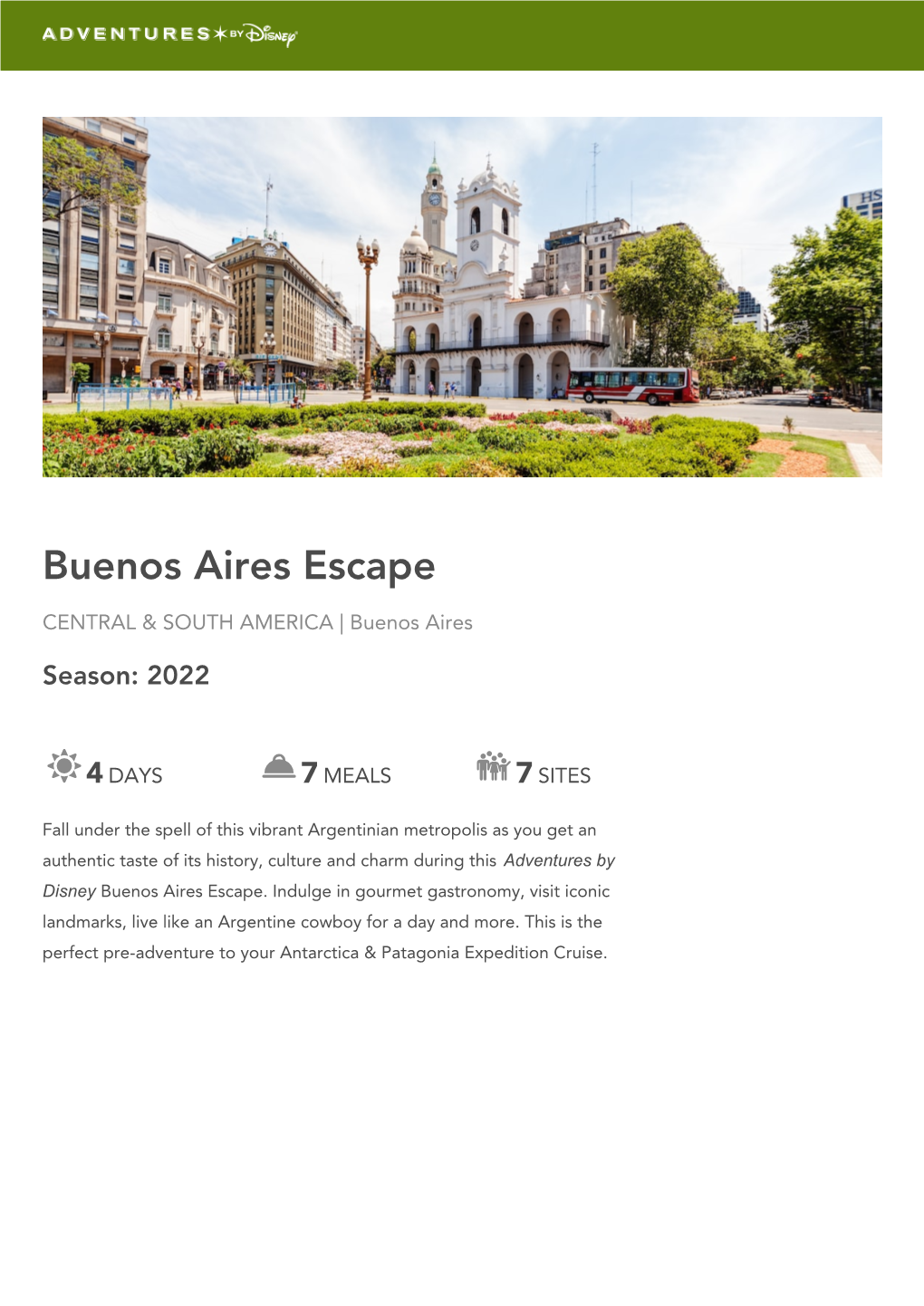 BUENOS AIRES ESCAPE Central & South America | Buenos Aires