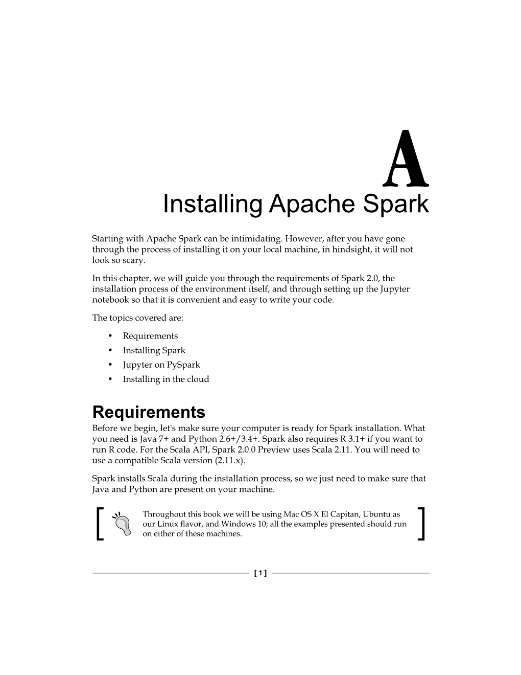 Installing Apache Spark