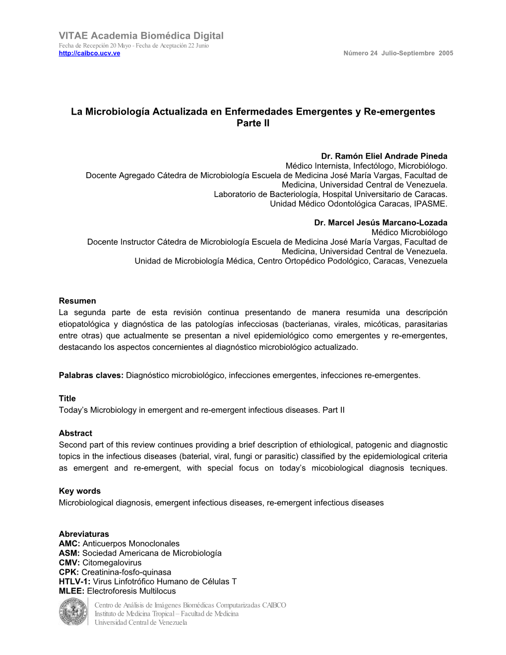 VITAE Academia Biomédica Digital La Microbiología Actualizada En