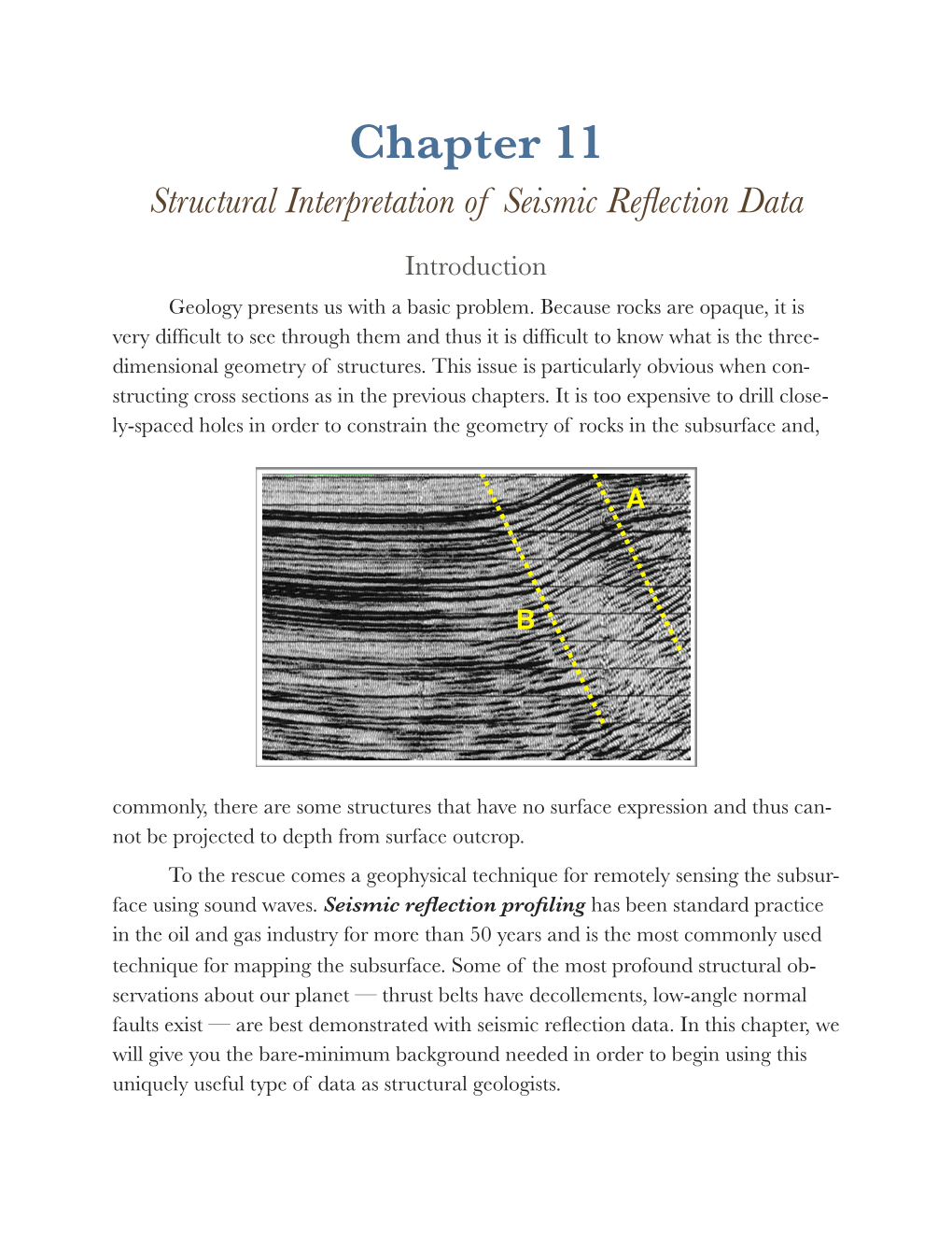 Chapter 11 Structural Interpretation of Seismic Reflection Data