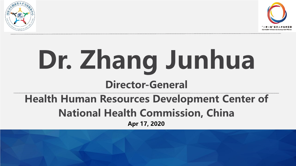 Dr. Zhang Junhua