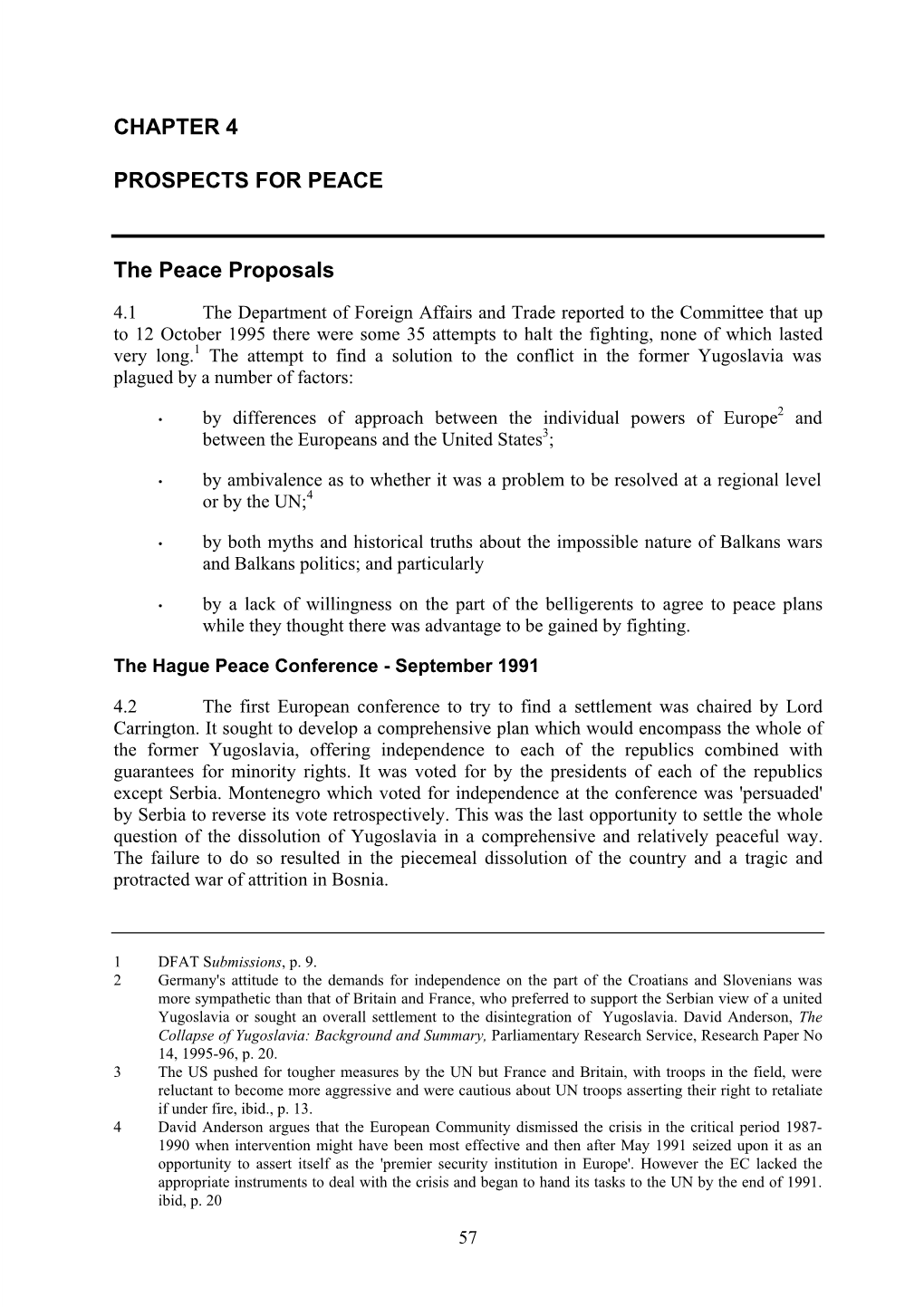 Chapter 4: Prospects for Peace (PDF Format 46KB)