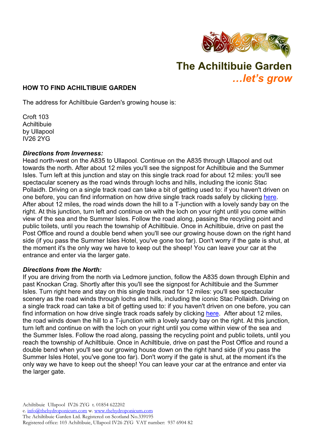 2012-04 How to Find Achiltibuie Garden