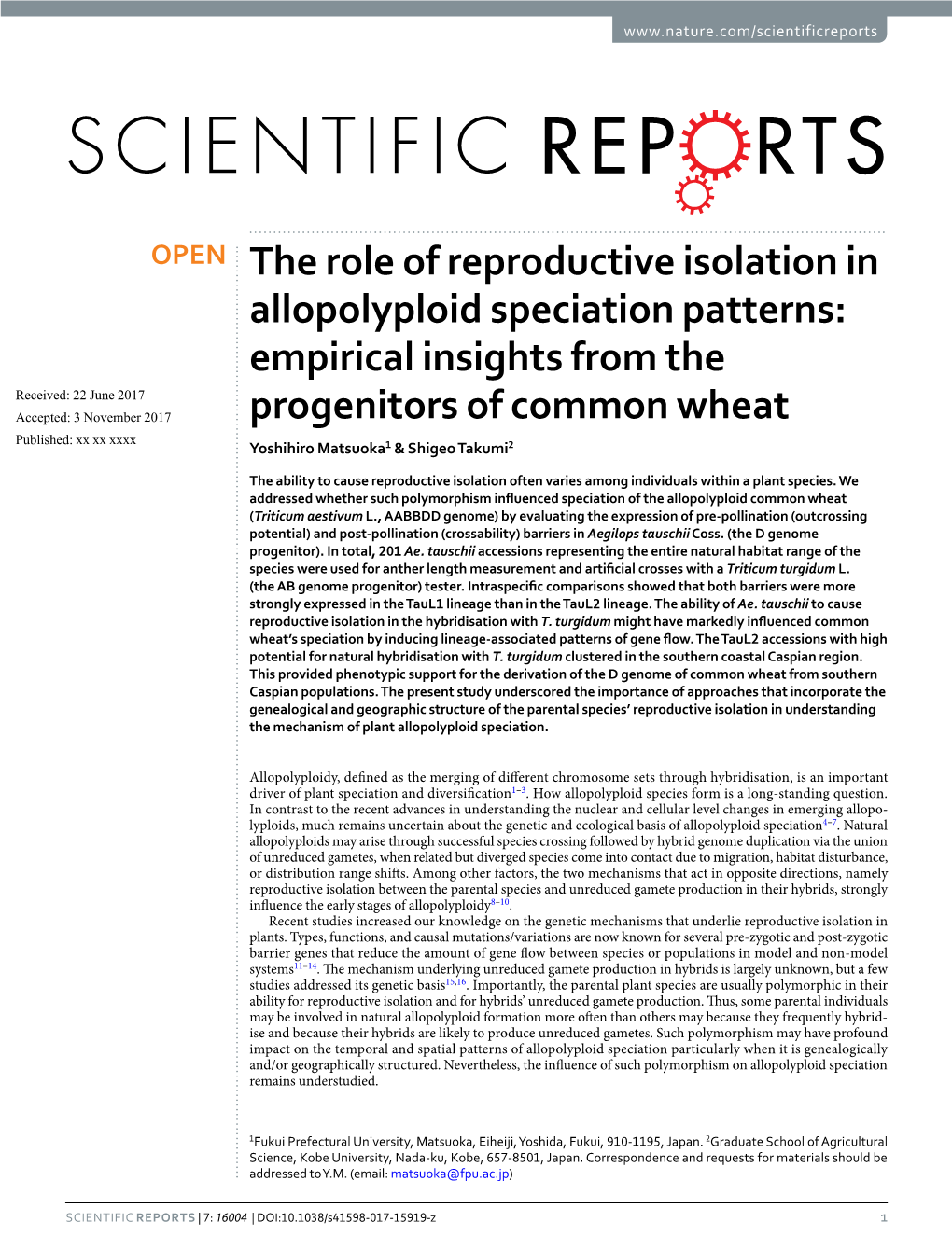The Role of Reproductive Isolation in Allopolyploid Speciation Patterns
