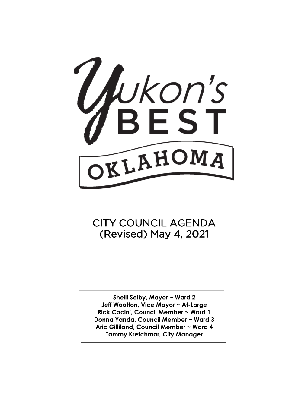 CITY COUNCIL AGENDA (Revised) May 4, 2021