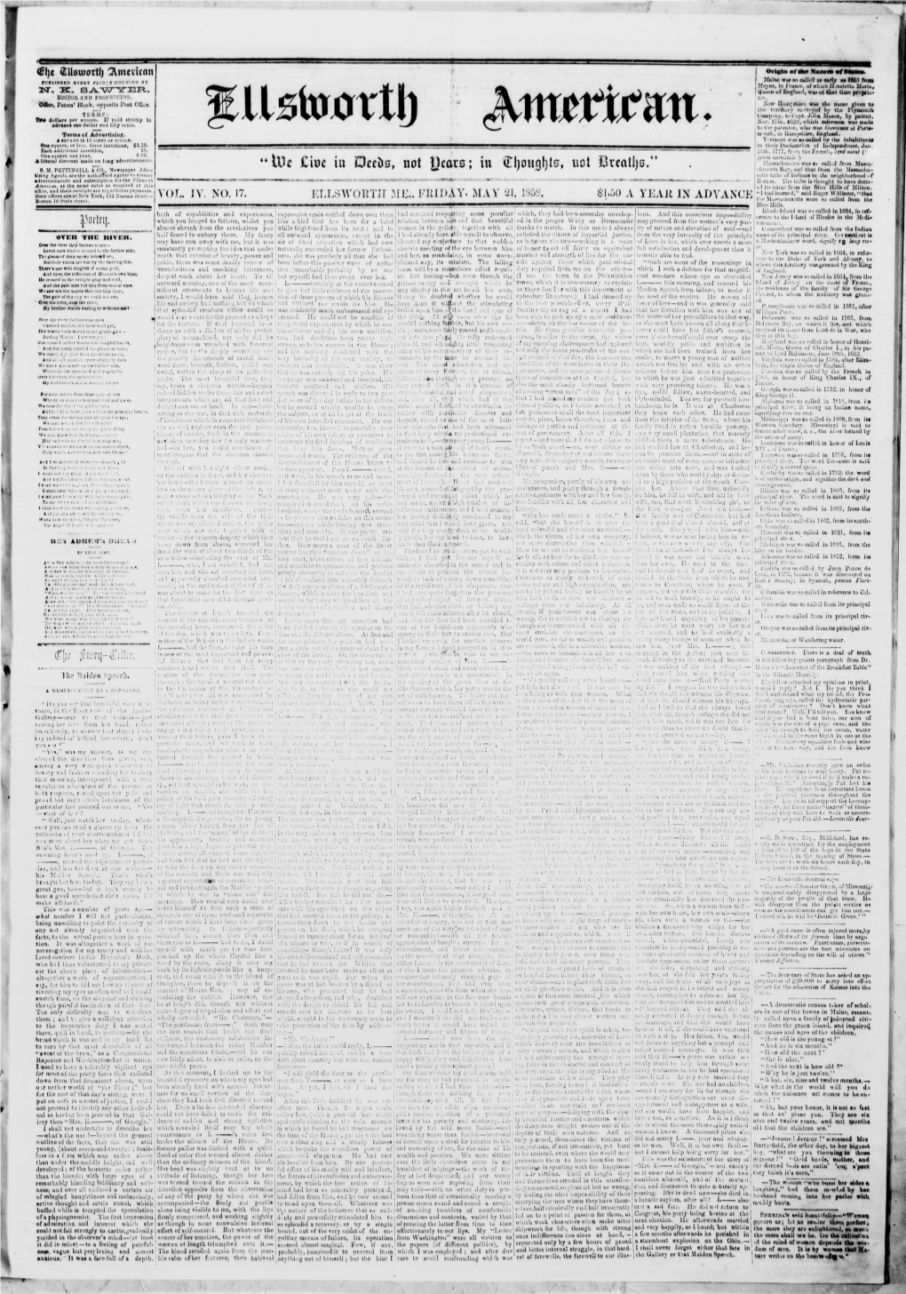 Ellsworth American : May 21, 1858