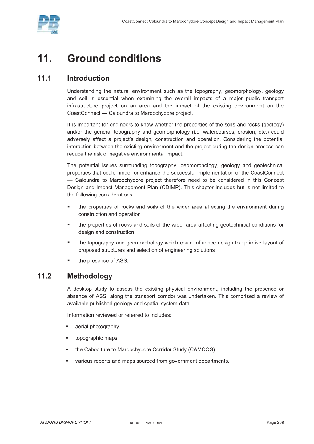 11. Ground Conditions