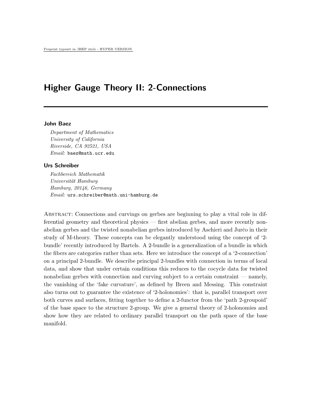 Higher Gauge Theory II: 2-Connections