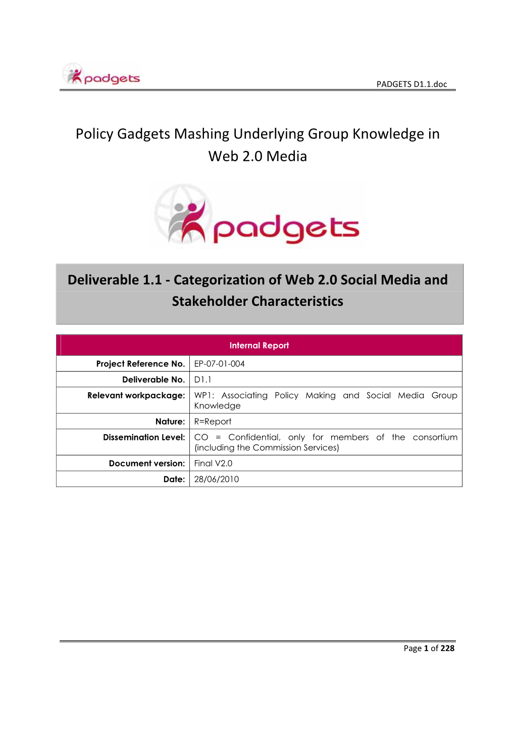 Policy Gadgets Mashing Underlying Group Knowledge in Web 2.0 Media