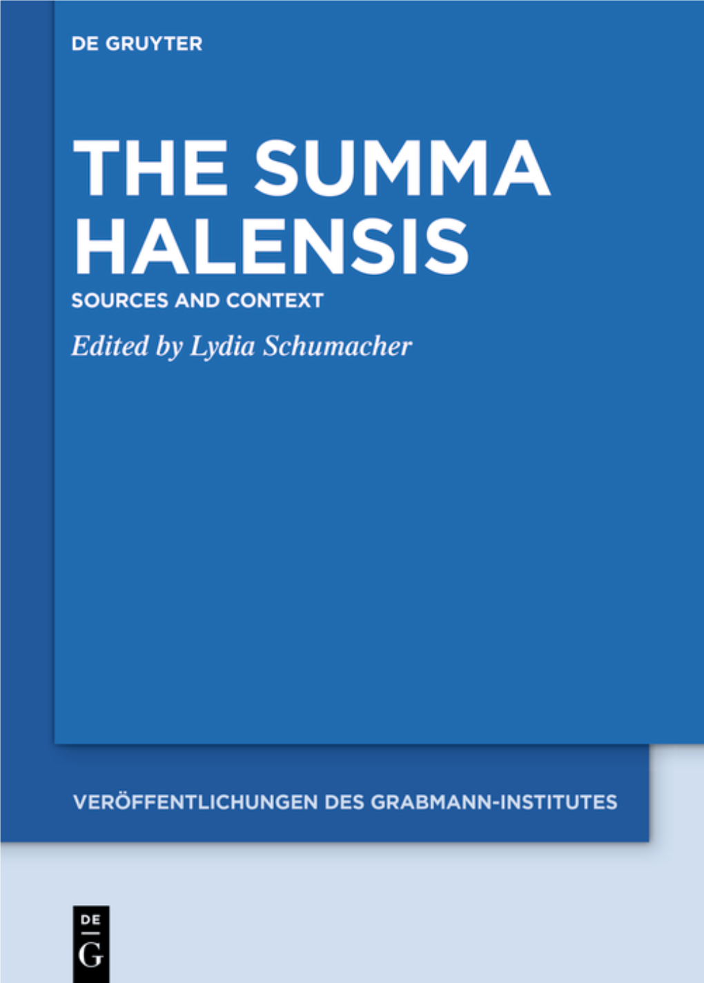 Biblical Exegesis in the Summa Halensis 11