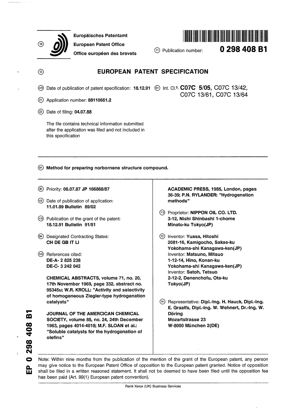 Method for Preparing Norbornene Structure Compound