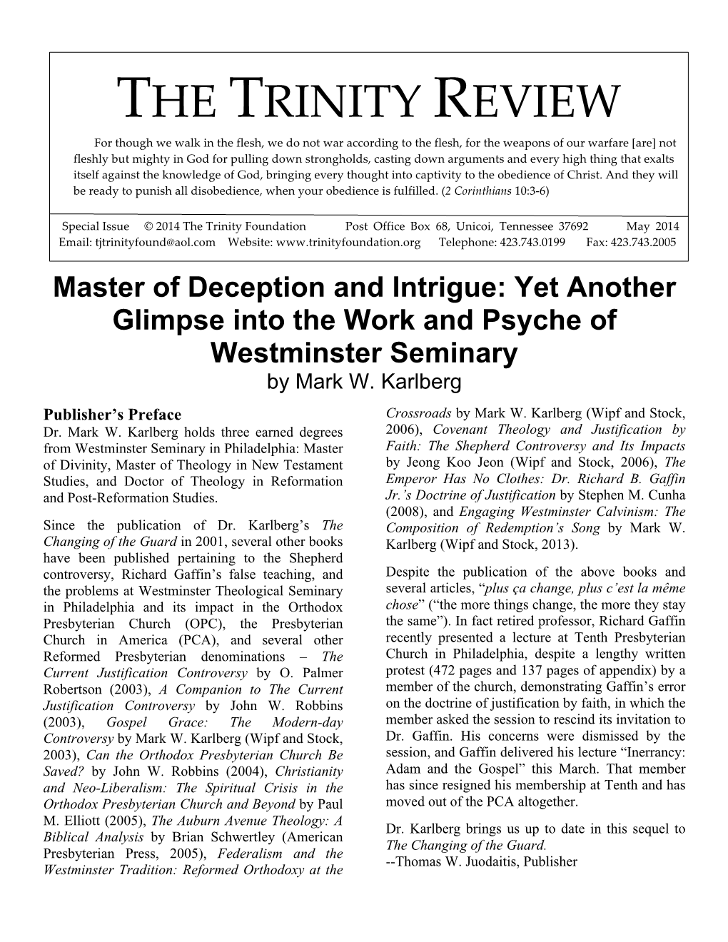 The Trinity Review