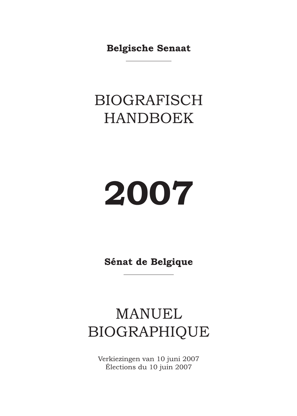 Biografisch Handboek
