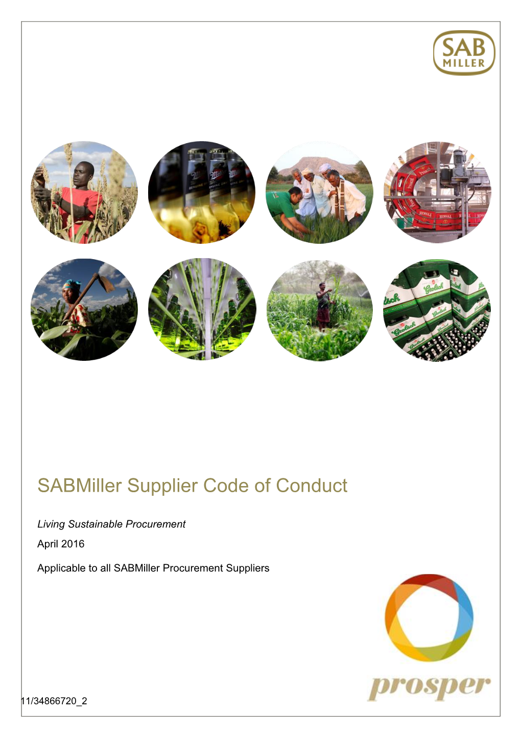 Sabmiller Supplier Code of Conduct