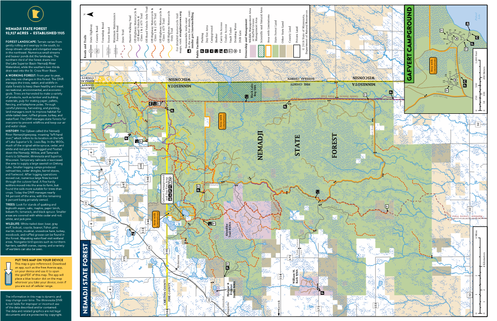 Nemadji State Forest 92,927 Acres • Established 1935