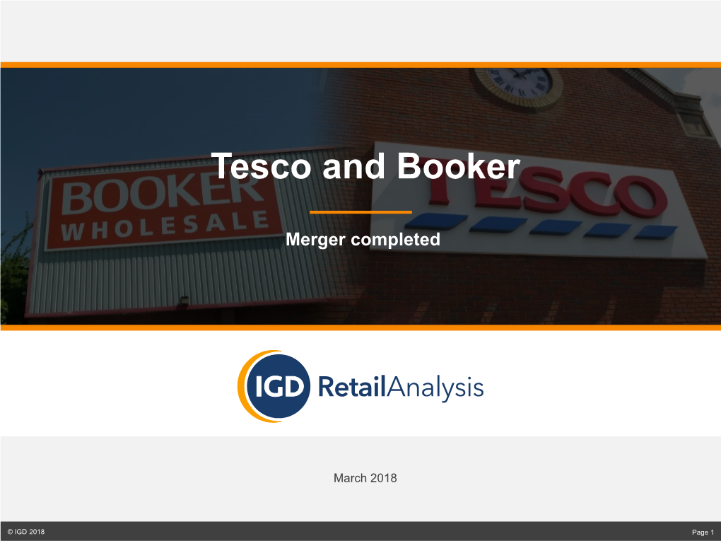 Tesco and Booker