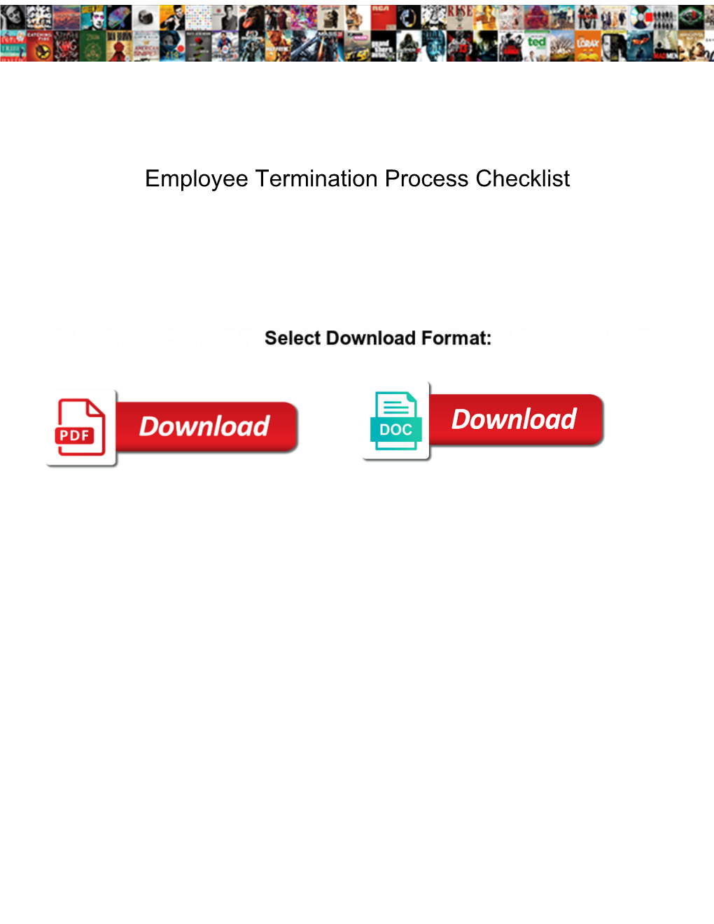 Employee Termination Process Checklist
