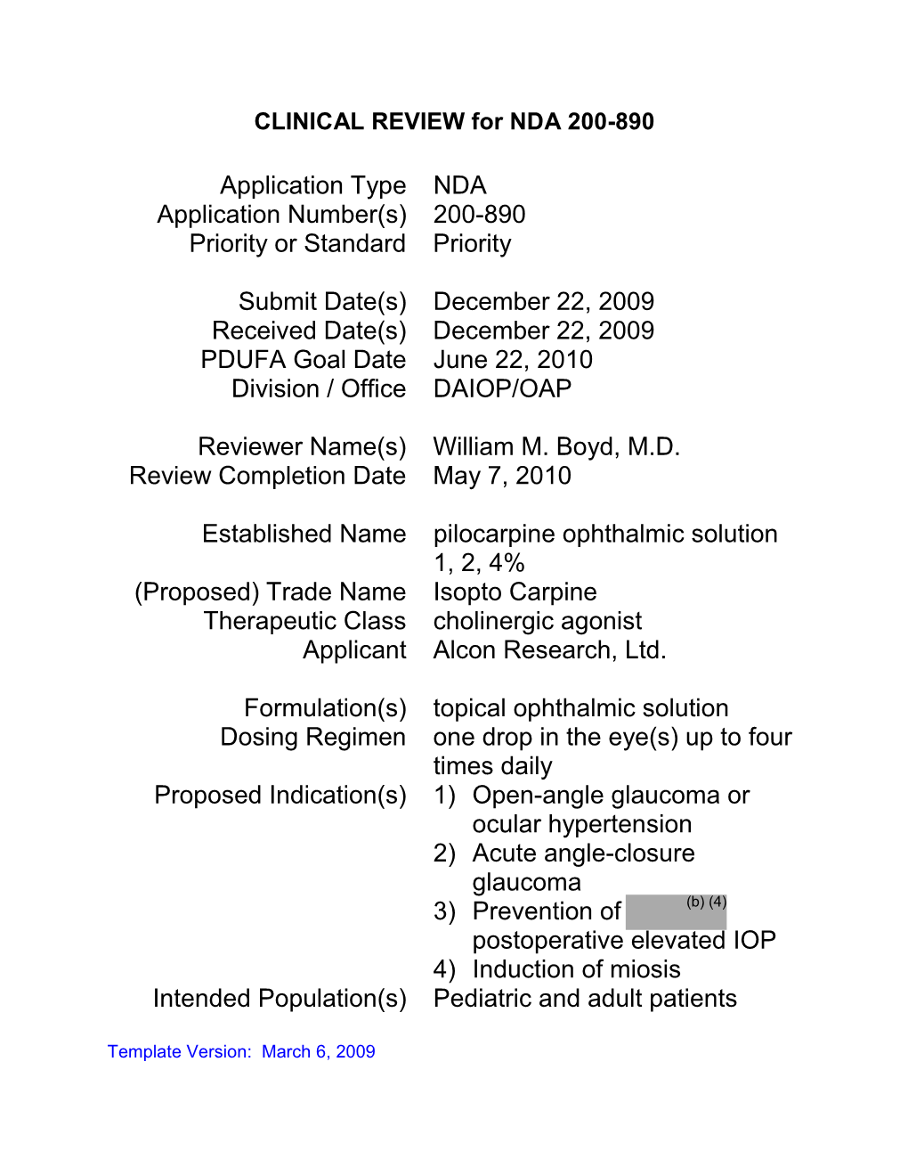 CLINICAL REVIEW for NDA 200-890