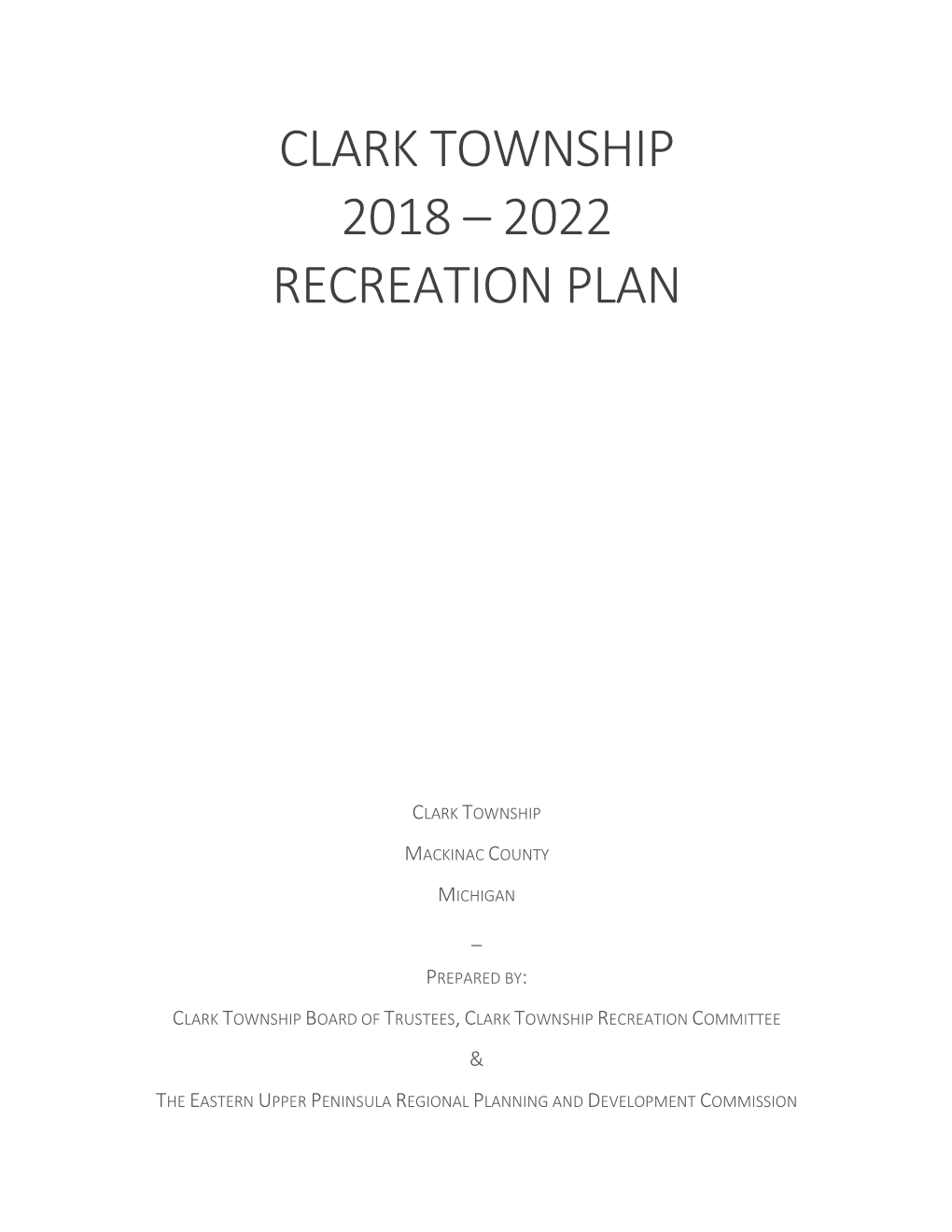 2022 Recreation Plan