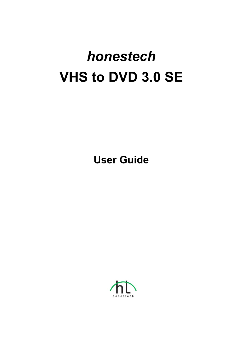 Honestech VHS to DVD 3.0 SE