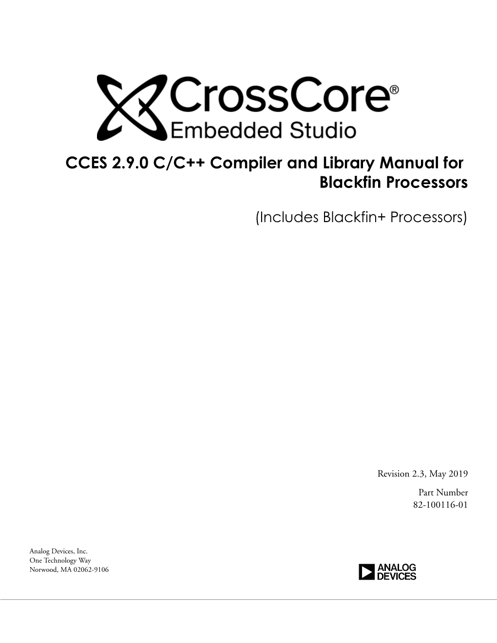 Crosscore Embedded Studio 2.9.0 C/C++ Compiler and Library