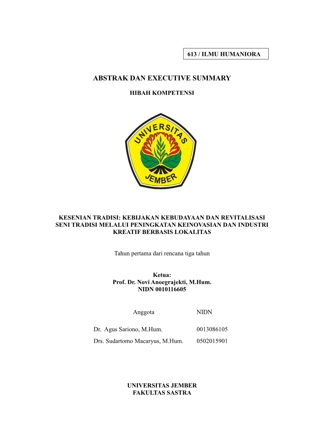 ABSTRAK DAN EXECUTIVE SUMMARY-HIKOM.Pdf (228.0Kb)