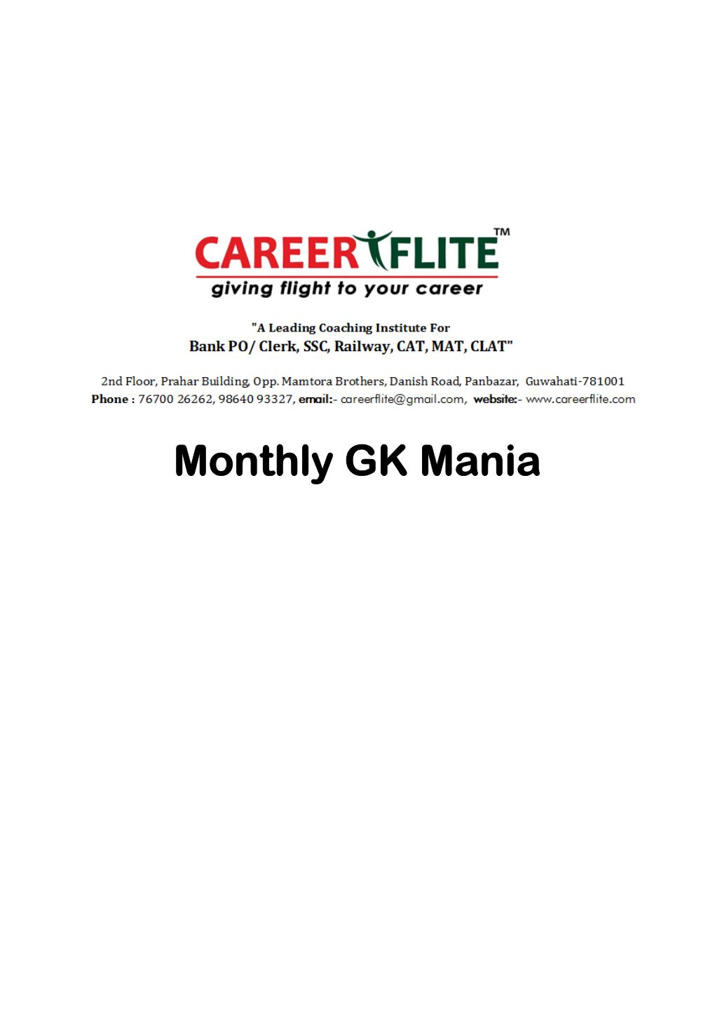 Monthly GK Mania