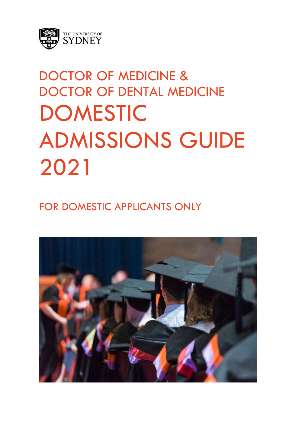 2021 Domestic Admissions Guide