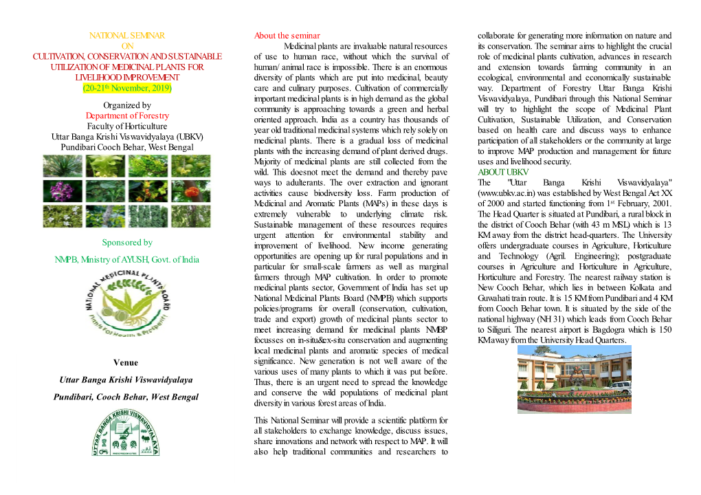 National Seminar on Cultivation, Conservation