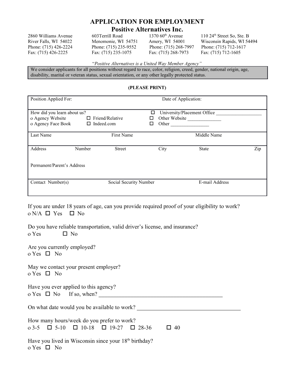 Application for Employment s3