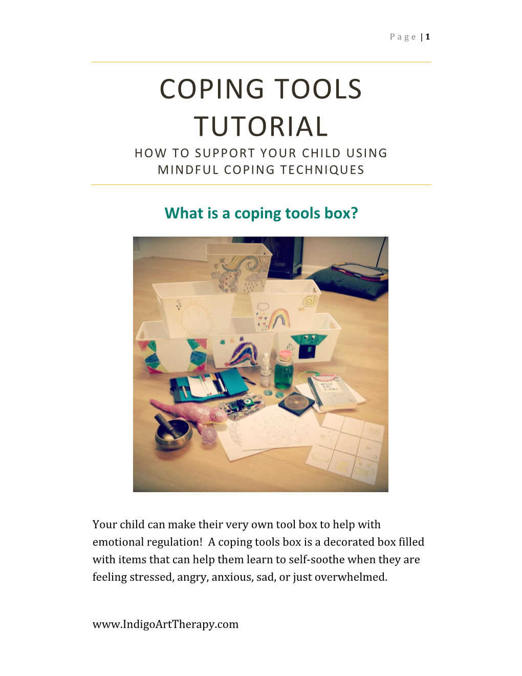 Coping Tools Tutorial How to Support Your Child Using Mindful Coping Techniques