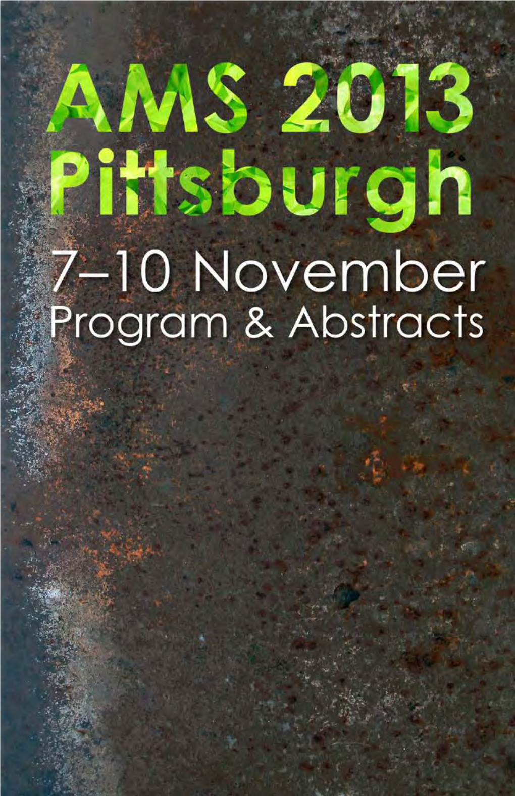 AMS Pittsburgh 2013: Abstracts