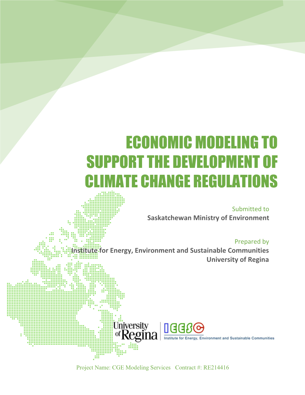 Economic Modeling to Support the Development of Climate Change Regulations