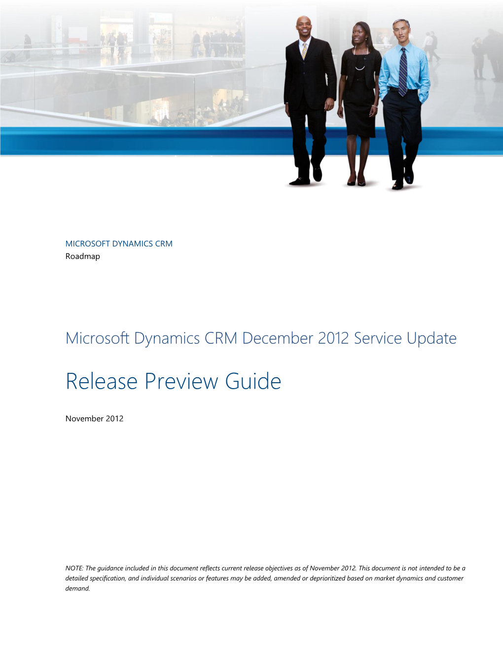 Microsoft Dynamics CRM December 2012 Service Update Guide