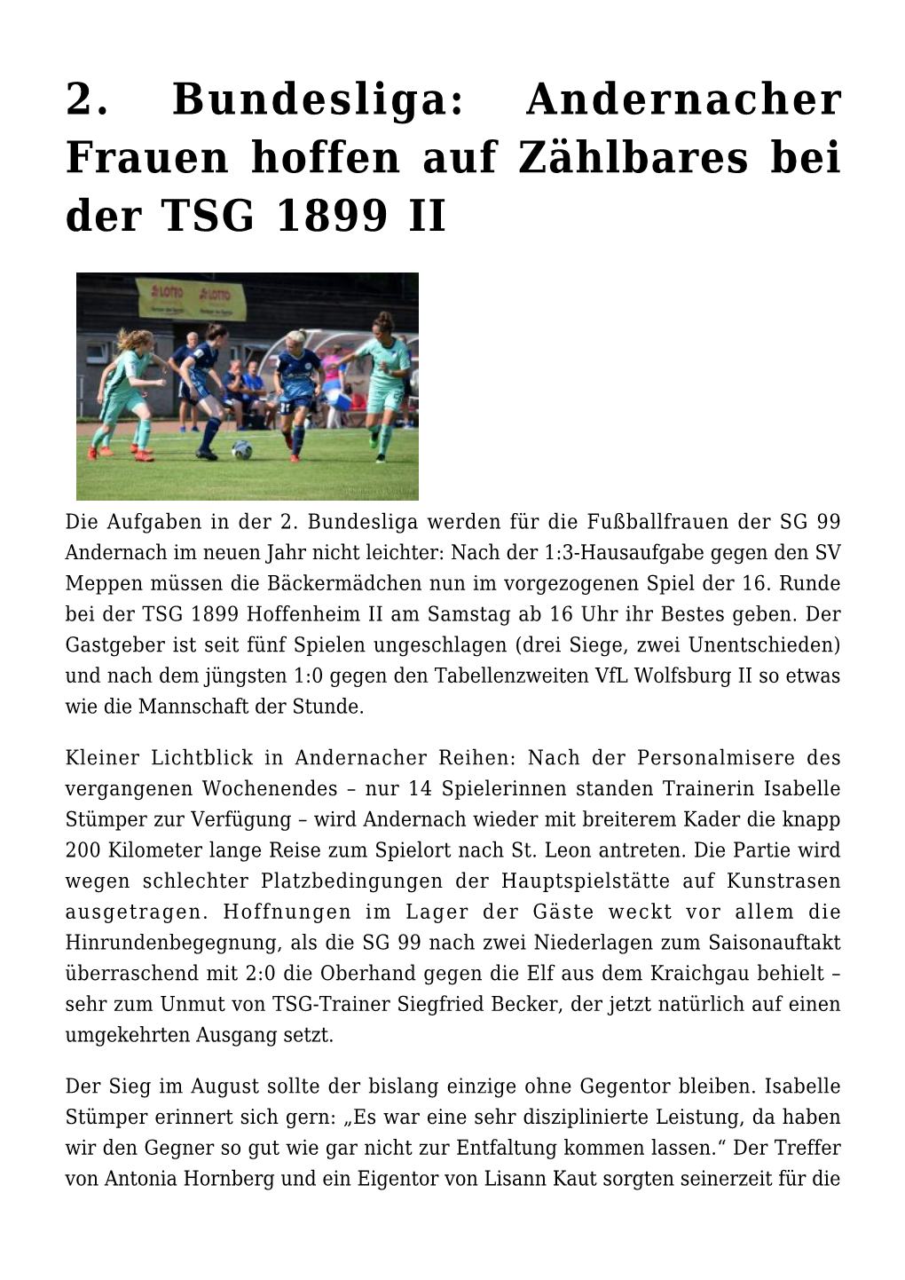 SG 99 Bestreitet Siebtes Testspiel Am Sonntag Gegen Schott Mainz