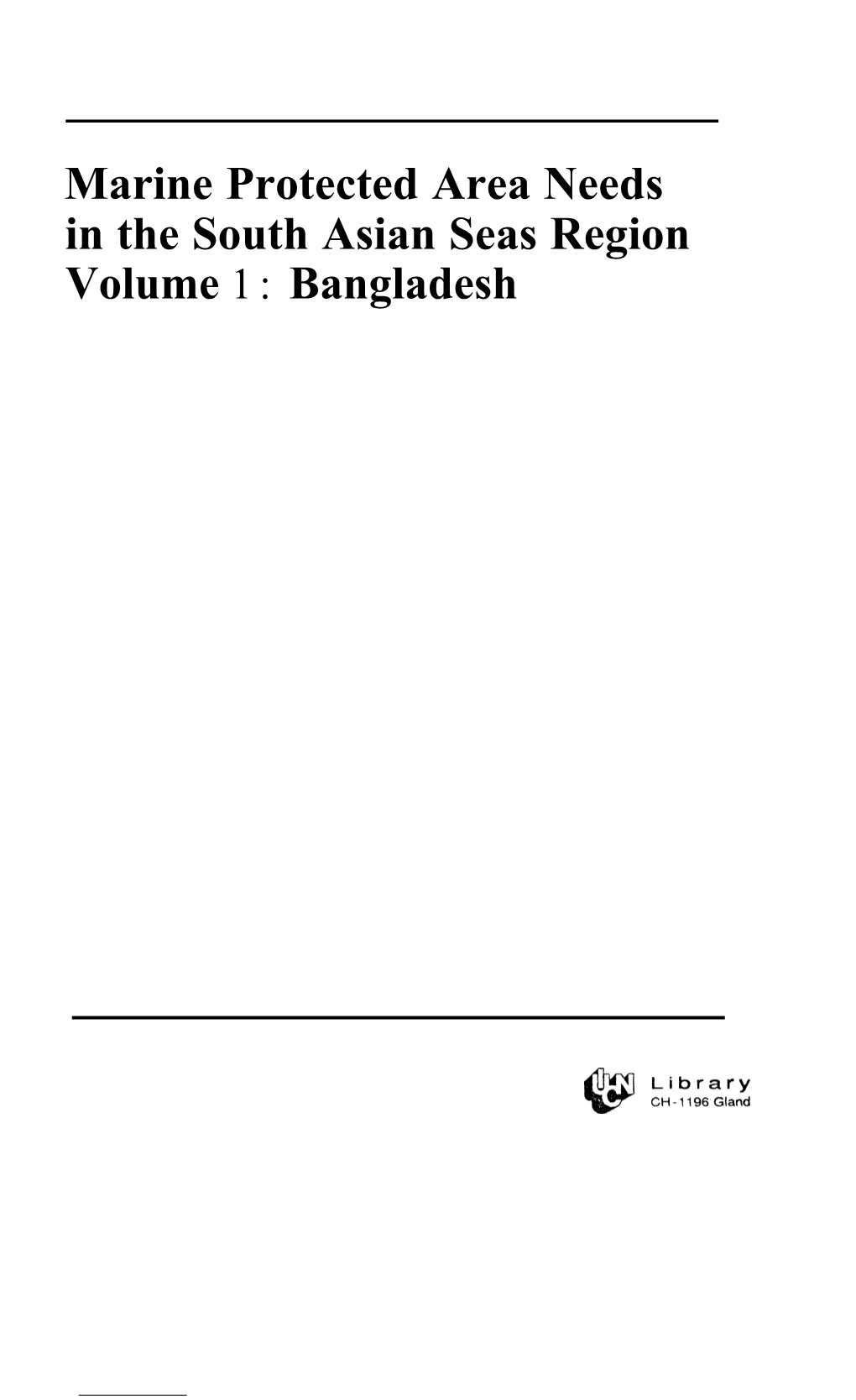 Bangladesh the MARINE and COASTAL AREAS PROGRAMME