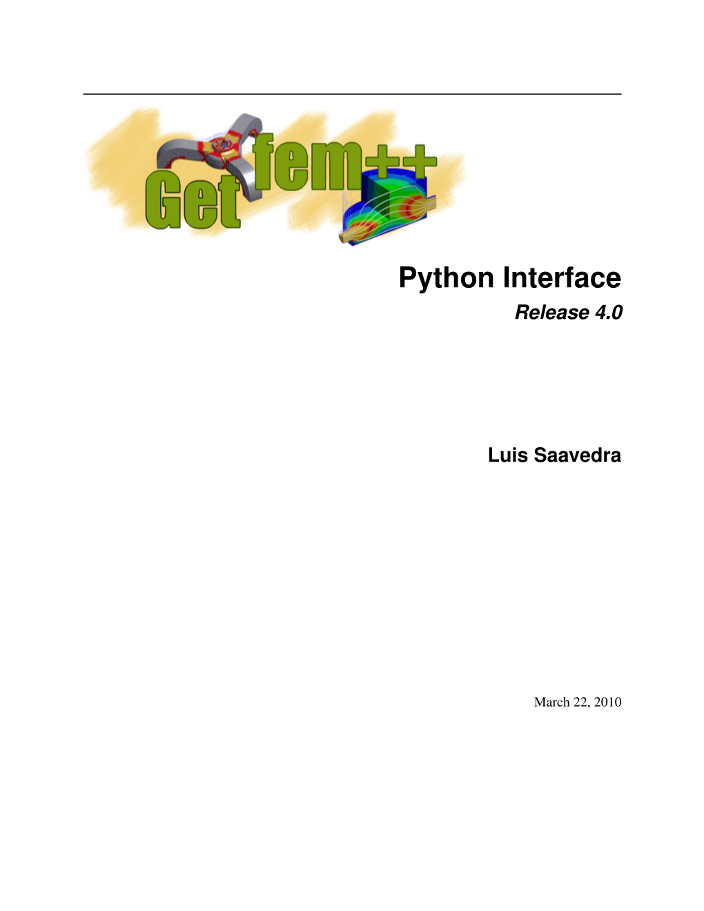 Python Interface Release 4.0